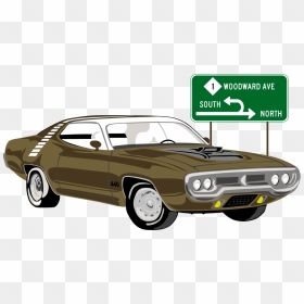 Plymouth Road Runner Png, Transparent Png - muscle car png