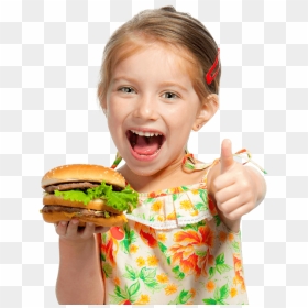 Child Eating Png - Girl Eating Burger Png, Transparent Png - eating png