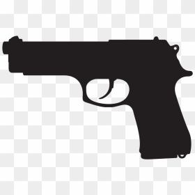 Pistol Silhouette Png, Transparent Png - gun silhouette png