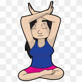 Meditation Cartoon Png, Transparent Png - meditation png