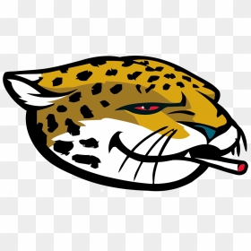 Jacksonville Jaguars Smoking Weed Logo Iron On Transfers - Jacksonville Jaguars Logo Png, Transparent Png - jaguars logo png