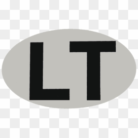 Lt International Vehicle Registration Oval - Portable Network Graphics, HD Png Download - white oval png