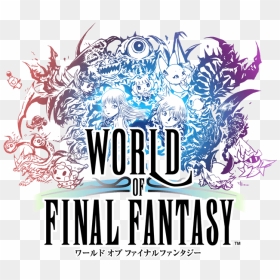 World Of Final Fantasy Logo, HD Png Download - final fantasy logo png