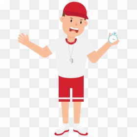 Basketball Coach Cartoon Png, Transparent Png - stopwatch png