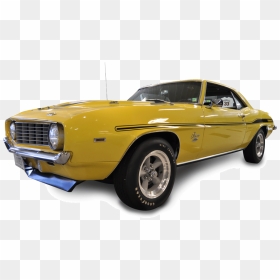 Classic Yellow Camaro Png, Transparent Png - muscle car png
