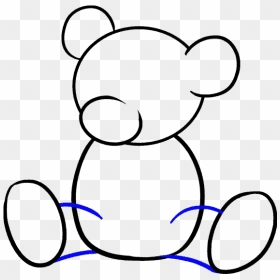 How To Draw Cartoon Bear - Cartoon Bear How To Draw, HD Png Download - panda face png