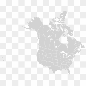 Map Of North America Subdivisions, HD Png Download - us map outline png