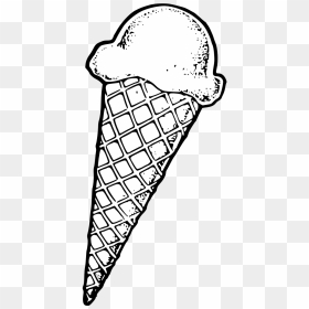Ice Cream Cone Line Art, HD Png Download - icecream png