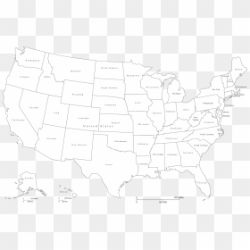Library Of Us Map Graphic Free Black Png Files - United States Map, Transparent Png - us map outline png