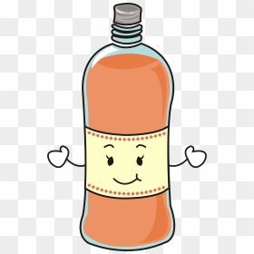 Bottle Clip Art - Water Bottle Png Cartoon, Transparent Png - bottles png