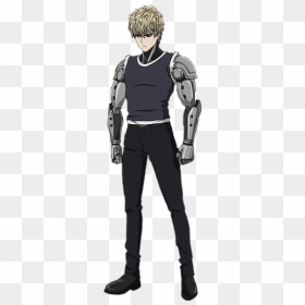 One Punch Man Character Genos Standing - Genos One Punch Man Full Body, HD Png Download - man standing png