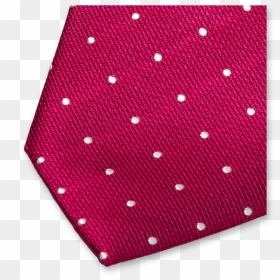 Fuchsia Tie With White Dots - Polka Dot, HD Png Download - white polka dots png