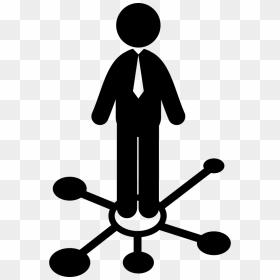 Man Standing On Business Graphic Comments - Icon Graphic A Man, HD Png Download - man standing png