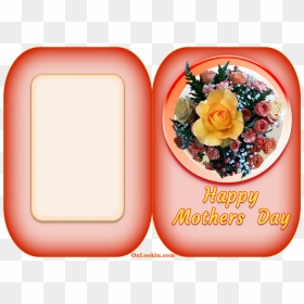 Happy Mothers Day Apricot Rose Flower A4 Card - Mother's Day, HD Png Download - happy mother's day png