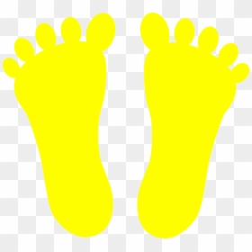 Transparent Foot Steps Png - Yellow Feet Clipart, Png Download - footsteps png