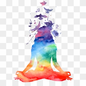 Chakra Meditation Transparent - Yoga Art, HD Png Download - meditation png