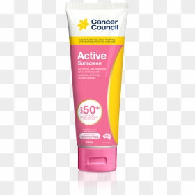Cancer Council Active Pink Tube 110ml, HD Png Download - sunscreen png