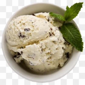 Icecream Transparent Png Image - Mint Chocolate Chip Ice Cream White, Png Download - icecream png