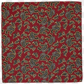 Pocket Square Paisley Dark Red - Motif, HD Png Download - red tie png