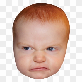 Angry Child Png - Baby Head Transparent, Png Download - mad kid png