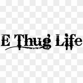 Thug Life Tattoo Design By Alessandro Bozzoni - Illustration, HD Png Download - thug life text png