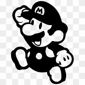 19 Mario Png Free Stock Black And White Huge Freebie - Transparent Paper Mario Png, Png Download - mario.png