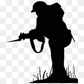 War Illustration Png, Transparent Png - gun silhouette png