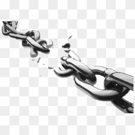 Broken Chain - Transparent Broken Chain Png, Png Download - black chain png