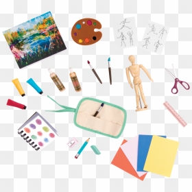 Png Of Classroom Dolls - Our Generation Art Class, Transparent Png - art supplies png