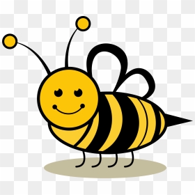 Cute Bee Png - Clip Art Of Honey Bee, Transparent Png - bee clipart png