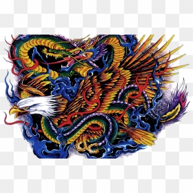 Tattoo Png Images Transparent Free Download Pngmartcom - Color Dragon Tattoo Png, Png Download - dragon tattoo png