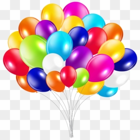 Transparent Balloon Clipart - Bunch Of Balloons Png, Png Download - white balloons png