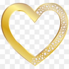 Thumb Image - Golden Heart Frame Png, Transparent Png - gold heart png