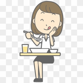Businesswoman Eating Meal Delicious Clipart - Delicious Clipart, HD Png Download - eating png