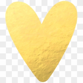 Heart, Png Gold Foil - Gold Foil Heart Png, Transparent Png - gold heart png