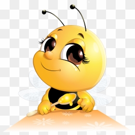 Honey Transparent Cartoon - Honey Bee Png Cartoon, Png Download - honey bee png