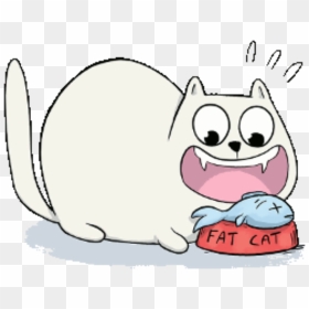 Fatcat Eating - Fat Cat Hangouts, HD Png Download - eating png
