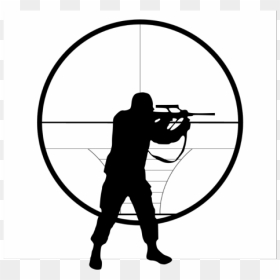 Cartoon Gunner Png Images - Call Of Duty Soldier Silhouette, Transparent Png - gun silhouette png