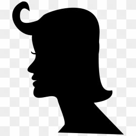Female Short Hair - Woman Silhouette Png Transparent, Png Download - short hair png