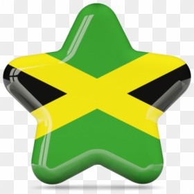 Gambia Flag Star, HD Png Download - jamaican flag png