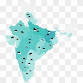 Transparent India Map Clipart - Rajasthan Map, HD Png Download - us map outline png