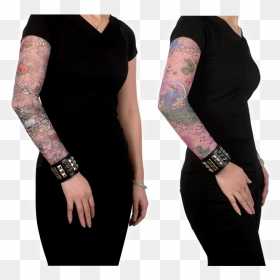 Ladies - Sleeve Tattoo, HD Png Download - sleeve tattoo png