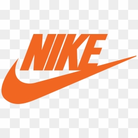 Logo Brand Nike Swoosh White - Nike Logo Orange And Black, HD Png Download - white nike logo png