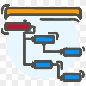 Collaborative Online Gantt Charts - Gantt Chart Icon Png, Transparent Png - us map outline png