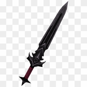 Black Sword - Runescape Sword Png, Transparent Png - sword png black