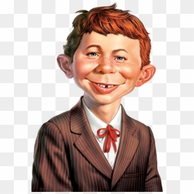 Alfred E Neuman Head, HD Png Download - mad kid png