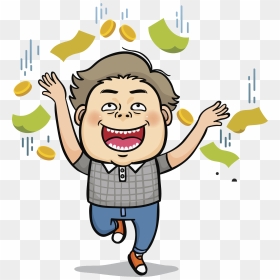 Cartoon Art Short Haired Transprent Png Free - Happy Man Cartoon Png, Transparent Png - happy man png