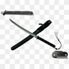 Transparent Sword Png Black - Hunting Knife, Png Download - sword png black