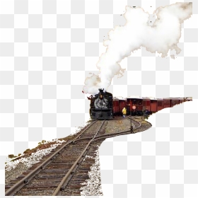 Transparent Train Smoke Png - Track, Png Download - train track png