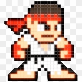 Pixel Mega Man, HD Png Download - street fighter png